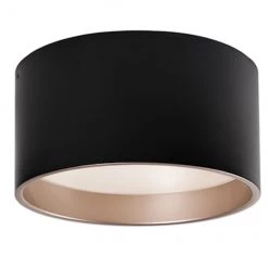 Plafonnier Allen + Roth, intensité réglable, 22 W, 14 po x 14 po, noir