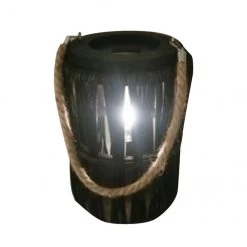 Lanterne solaire Allen + Roth avec poignée en corde