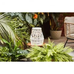 Lanterne solaire Allen + Roth en bambou de 13,4 po x 11,4 po 6 Lanterne solaire Allen + Roth en bambou de 13,4 po x 11,4 po -ALLEN + ROTH Soldes Boutique 18835041c L