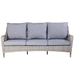 Sofa pour patio Parkview par Allen + Roth, 3 places, gris