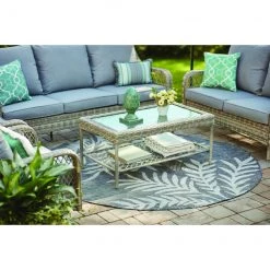Sofa pour patio Parkview par Allen + Roth, 3 places, gris -ALLEN + ROTH Soldes Boutique 20235163e L