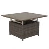 Table à dîner d'extérieur Castlefield d' Allen + Roth, 39,37 po x 39,37 po, gris ciment
