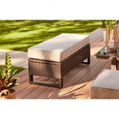 ALLEN + ROTH Ensemble de conversation extérieur Palmore brun avec rangement, 4 morceaux -ALLEN + ROTH Soldes Boutique 20235189d L