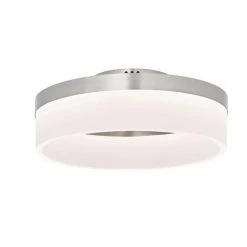 ALLEN + ROTH Plafonnier Lynnpark Style Selections, 12 po, DEL intégré, acrylique, nickel brossé