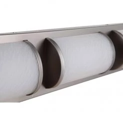 Luminaire de meuble-lavabo allen + roth Kinsley nickel brossé à 3 lumières DEL de style moderne/contemporain -ALLEN + ROTH Soldes Boutique 31955397c L