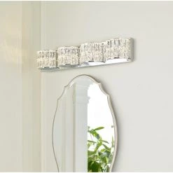 Luminaire de meuble-lavabo allen + roth Willow à 4 lumières DEL de style moderne/contemporain -ALLEN + ROTH Soldes Boutique 31955399d L