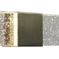 Luminaire de meuble-lavabo allen + roth Waldorf nickel brossé à 4 lumières DEL de style moderne/contemporain -ALLEN + ROTH Soldes Boutique 31955401c L