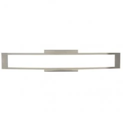 Luminaire de meuble-lavabo allen + roth courbé, 24 po, métal/acrylique, chrome