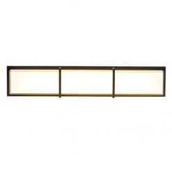 Luminaire de meuble-lavabo allen + roth Brighton bronze à 3 lumières DEL de syle moderne/contemporain