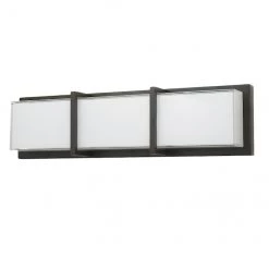 Luminaire de meuble-lavabo allen + roth Brighton bronze à 3 lumières DEL de syle moderne/contemporain -ALLEN + ROTH Soldes Boutique 31955404c L