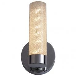 Applique murale de salles de bains allen + roth Caroline chrome poli à 1 lumière DEL de style moderne/contemporain