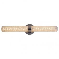 Luminaire de meuble-lavabo allen + roth Caroline chrome à 4 lumières DEL de style moderne/contemporain