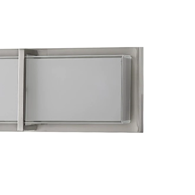 Luminaire de meuble-lavabo allen + roth Brighton nickel brossé à 3 lumières DEL de style moderne/contemporain 3 Luminaire de meuble-lavabo allen + roth Brighton nickel brossé à 3 lumières DEL de style moderne/contemporain – Image 3