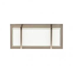 Luminaire pour meuble-lavabo Brighton d'Allen + Roth de style contemporain à 2 lumières DEL, nickel brossé