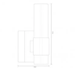 Applique murale Greer Allen + Roth à 1 lumière DEL, style contemporain, 4,88 po, nickel brossé -ALLEN + ROTH Soldes Boutique 31955415d L