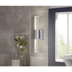 Luminaire de meuble-lavabo Dunnwynn allen + roth, DEL 20 W, 18 po, chrome -ALLEN + ROTH Soldes Boutique 31955416d L