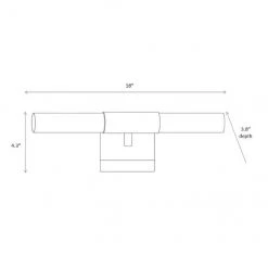 Luminaire de meuble-lavabo Dunnwynn allen + roth, DEL 20 W, 18 po, chrome -ALLEN + ROTH Soldes Boutique 31955416e L
