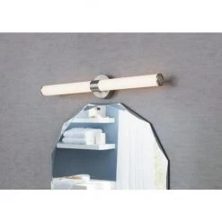 ALLEN + ROTH Applique murale Nukura de Style Selections à 4 lumières DEL, style contemporain, 27 po, nickel brossé -ALLEN + ROTH Soldes Boutique 31955419d L