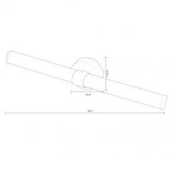 ALLEN + ROTH Applique murale Nukura de Style Selections à 4 lumières DEL, style contemporain, 27 po, nickel brossé -ALLEN + ROTH Soldes Boutique 31955419e L