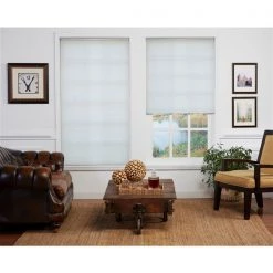 ALLEN + ROTH Store alvéolaire filtrant , 66,5" x 72", polyester, crème -ALLEN + ROTH Soldes Boutique 330627237 AlternateImage2 l