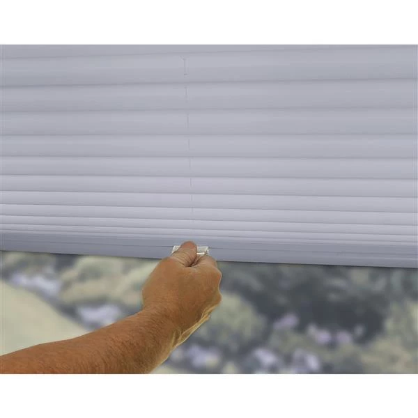 ALLEN + ROTH Store filtre lumineux, 55,5" x 64", polyester, gris 2 ALLEN + ROTH Store filtre lumineux, 55,5" x 64", polyester, gris – Image 2