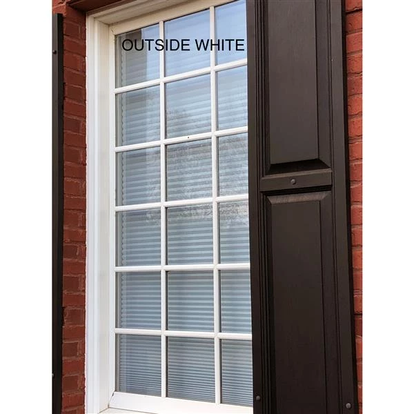 ALLEN + ROTH Store coupe-lumière, 29,5" x 64", polyester, crème/blanc 3 ALLEN + ROTH Store coupe-lumière, 29,5" x 64", polyester, crème/blanc – Image 3