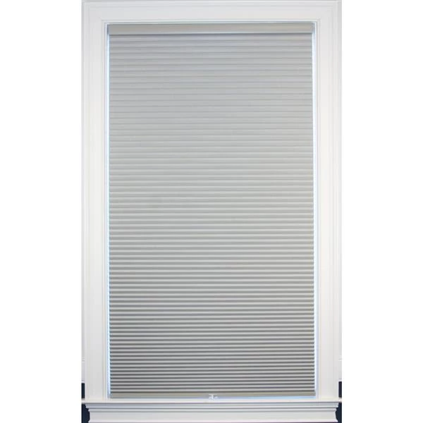 ALLEN + ROTH Store coupe-lumière, 22,5" x 72", polyester, gris sterling 1 ALLEN + ROTH Store coupe-lumière, 22,5" x 72", polyester, gris sterling