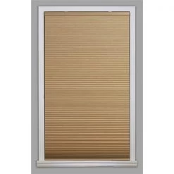 ALLEN + ROTH Store coupe-lumière, 34,5" x 64", polyester, kaki/blanc
