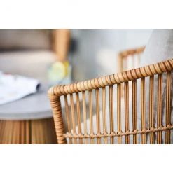 Ensemble à café extérieur 3 pièces Allen + Roth en acier et en osier -ALLEN + ROTH Soldes Boutique 41355055d L