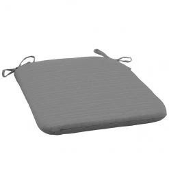 Coussin de siège Allen + Roth pour patio, 18 po x 19 po, oléfine, gris