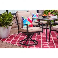 Tapis extérieur Trellis Allen + Roth, polypropylène, 7,87 pi x 10 pi, rouge -ALLEN + ROTH Soldes Boutique 42825008d L