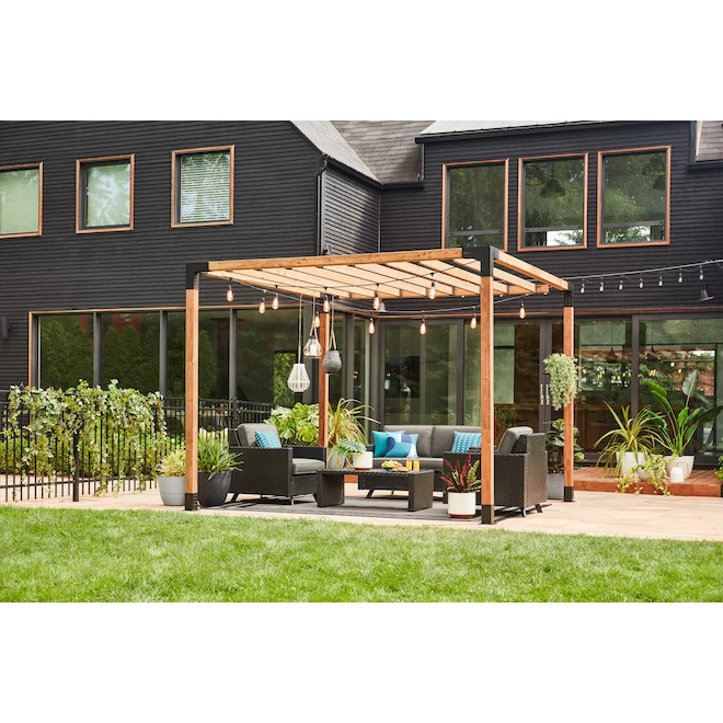 Pot cylindrique en céramique Allen + Roth, 10 po, blanc 5 Pot cylindrique en céramique Allen + Roth, 10 po, blanc – Image 5