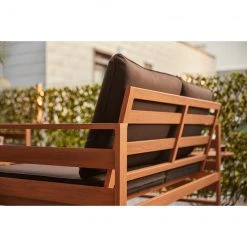 Ensemble de mobilier extérieur 4 morceaux Midview de Allen + Roth, noir et brun 8 Ensemble de mobilier extérieur 4 morceaux Midview de Allen + Roth, noir et brun -ALLEN + ROTH Soldes Boutique 44315017d L