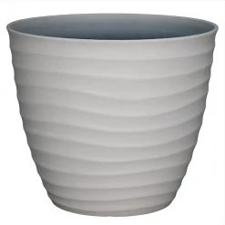 Jardinière blanche matte Allen + Roth de 15,4 po L x 13,8 po H en résine (1/pqt)