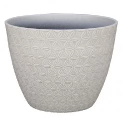 Jardinière blanc cassé Allen + Roth de 15,2 po L x 12 po H en résine (1/pqt)