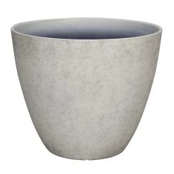 Jardinière en faux béton gris Allen + Roth de 11,5 po L x 9,4 po H en résine (1/pqt)