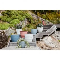 Jardinière couleur fumée de lave Allen + Roth de 11,4 po L x 10 po H en résine (1/pqt) -ALLEN + ROTH Soldes Boutique 44335102e L