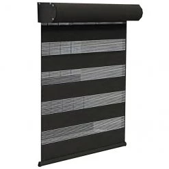 ALLEN + ROTH Store sans corde allen+roth Zebra, jour et nuit, 36", noir