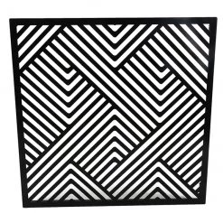 ALLEN + ROTH Décoration murale de métal, 22”", noir