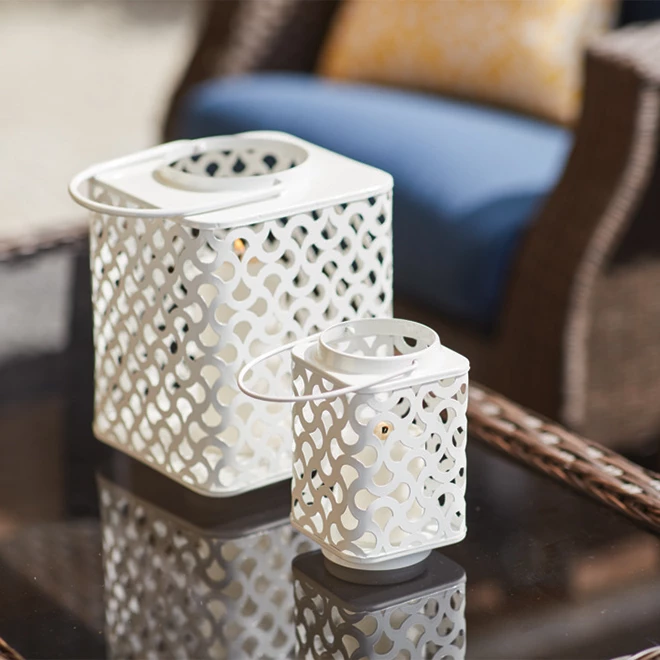 Lanterne Allen + Roth, 5,75", acier doux, blanc 5 Lanterne Allen + Roth, 5,75", acier doux, blanc – Image 5