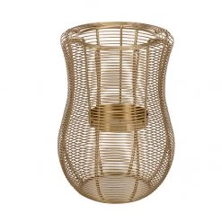 Lanterne Hurricane Allen + Roth, 9 po, acier doux, or