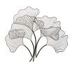 ALLEN + ROTH Décoration murale, feuilles, 29,6 po, acier, zinc
