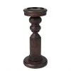 Porte-bougie pilier en bois Allen + Roth, 11,25 po, noyer foncé