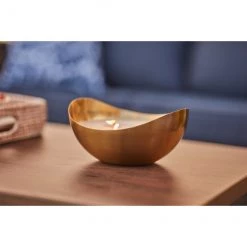 Porte-Bougie ovale Allen + Roth, métal, 3,7 po x 8 po x 7,7 po, or -ALLEN + ROTH Soldes Boutique 44945144c L