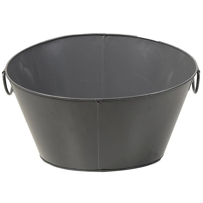 Seau à breuvage rond Allen + Roth, métal, gris 1 Seau à breuvage rond Allen + Roth, métal, gris