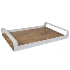 Plateau en finition naturelle, Allen + Roth