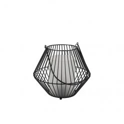 Petite lanterne en métal par Allen + Roth, 8,25 po, noire