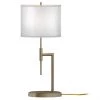 Lampe de table allen + roth, acier/tissu, 11 po x 25,6 po, or doux