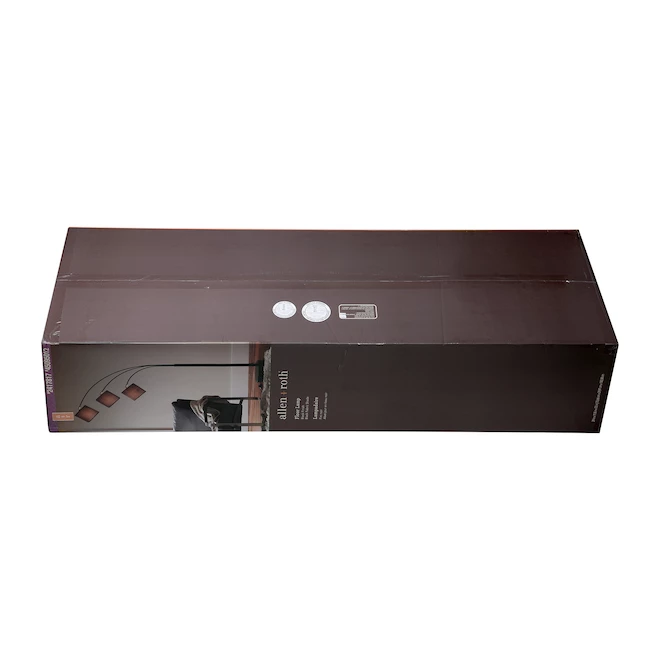 Lampe sur pied traditionnelle allen + roth noire de 72 po à 3 lumières 5 Lampe sur pied traditionnelle allen + roth noire de 72 po à 3 lumières – Image 5