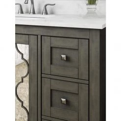 Meuble-lavabo Everdene de Allen + Roth gris et blanc 36 po -ALLEN + ROTH Soldes Boutique 46525016d L